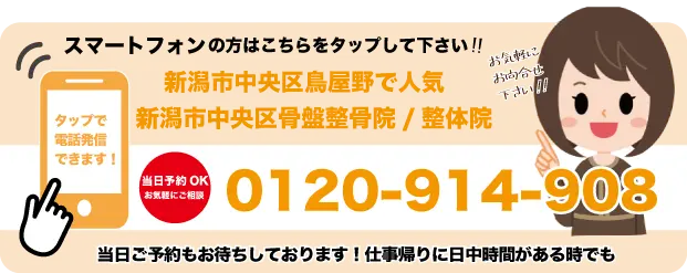 電話問い合わせ-新潟市整骨院